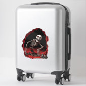 Sticker Mention du squelette (Sur valise)