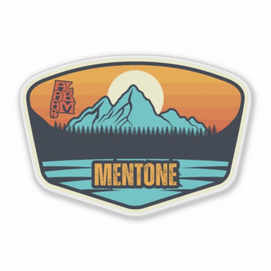 Sticker Mentone, Alabama (Devant)