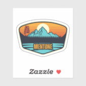 Sticker Mentone, Alabama (Feuille)