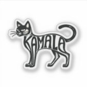 Sticker Meowmala Kamala Chat sans enfant Lady Harris (Devant)