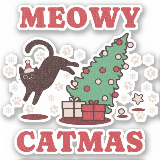 Sticker Meowy Catmas (Devant)