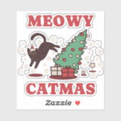 Sticker Meowy Catmas (Feuille)