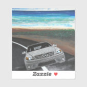 Sticker Mercedes sur la côte (Feuille)