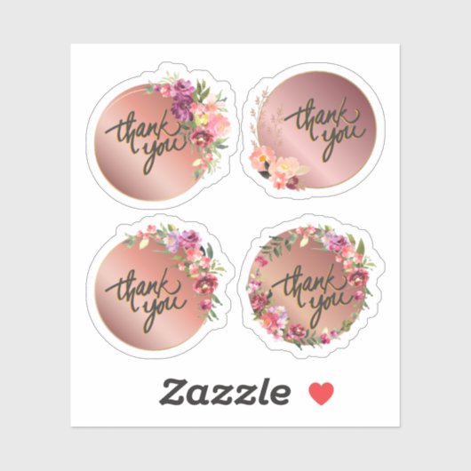 Sticker Merci (Feuille)