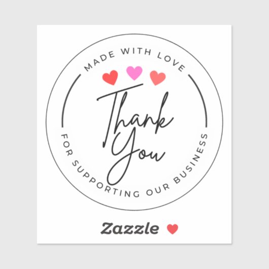 Sticker merci (Feuille)