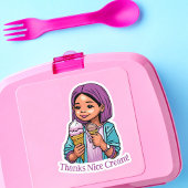 Sticker "Merci à la belle crème !" fun Ice Cream Cones