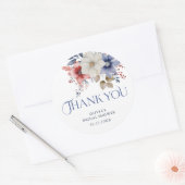 Sticker Merci aquarelle Floral (Enveloppe)