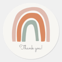 Sticker Merci arc-en-ciel