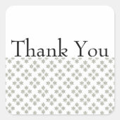 Sticker Merci Art Déco Mini étoiles (Devant)