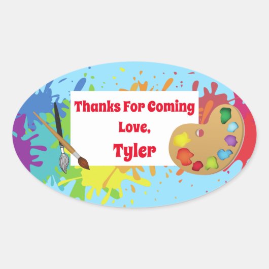 Sticker Merci Artist Party (Devant)