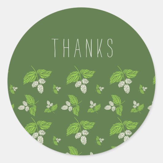 Sticker Merci, autocollant de faveur, scellé d'env (Devant)