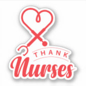Sticker Merci aux infirmières (Devant)