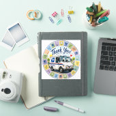 Sticker Merci aux travailleurs postaux (Couverture iPad)