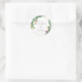 Sticker Merci baby shower (Sac)