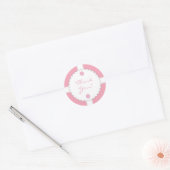 Sticker Merci Baby shower Dantel (Enveloppe)