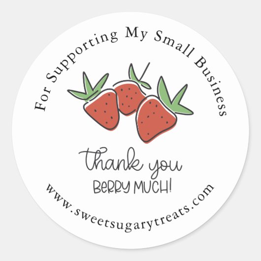 Sticker Merci Berry (Devant)