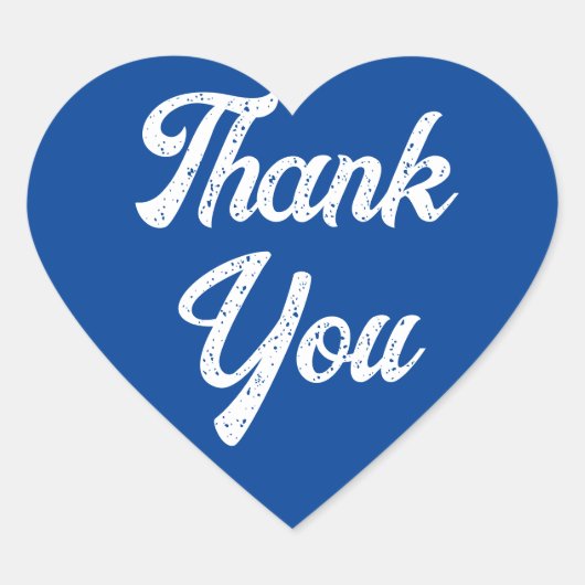 Sticker Merci bleu coeur (Devant)