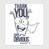 Sticker Merci capitaine évident (Feuille)