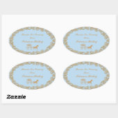 Sticker Merci Cinderella Party (Feuille)