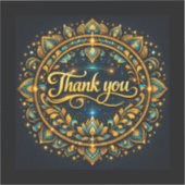 Sticker Merci | Conception de gratitude élégante (Recto)