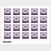 Sticker Merci Damask Victorian Wisteria (Feuille)