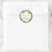 Sticker Merci d'anniversaire Wild One Monkey (Sac)