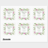 Sticker Merci de 85e Anniversaire Rose Hydrangeas (Feuille)