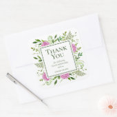 Sticker Merci de 85e Anniversaire Rose Hydrangeas (Enveloppe)