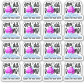 Sticker Merci de bombe mignonne pour commander (Devant)