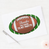 Sticker Merci de football personnalisé (Enveloppe)