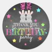 Sticker Merci de la fête du pyjama (Devant)