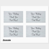 Sticker Merci de mariage en argent (Feuille)