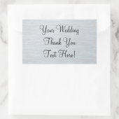 Sticker Merci de mariage en argent (Sac)