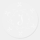 Sticker Merci de mariage en fibre grise Favor (Devant)