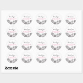 Sticker Merci de mariage White Seashells Beach (Feuille)