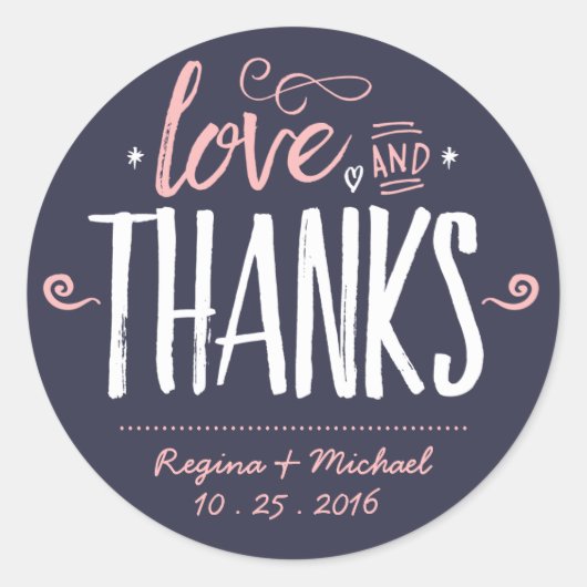 Sticker Merci de peinture bleu marine (Devant)