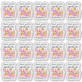 Sticker Merci de soutenir cette entreprise de maman (Devant)