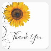 Sticker Merci de tournesol (Devant)