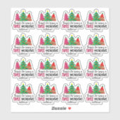 Sticker Merci d'être un grand Noël client (Feuille)