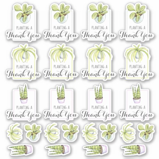 Sticker Merci domestique Pun (Devant)