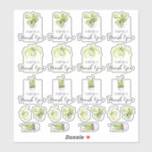 Sticker Merci domestique Pun (Feuille)