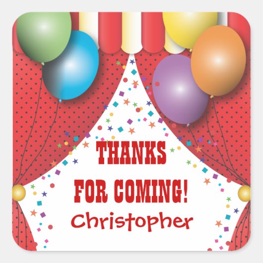 Sticker Merci du Carnaval du Cirque (Devant)