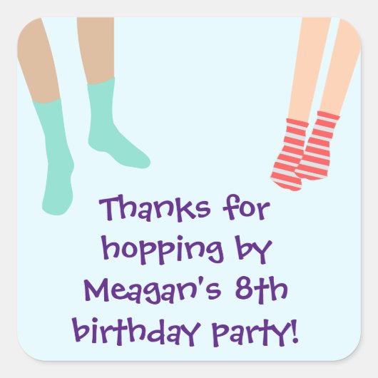 Sticker Merci du Jump Party (Devant)