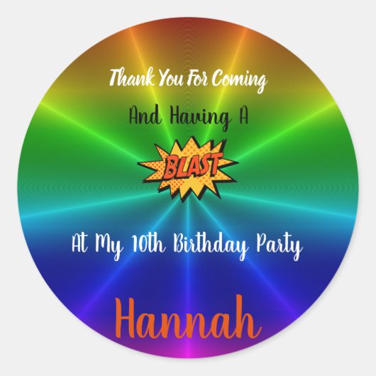 Sticker Merci du parc d'attractions (Devant)