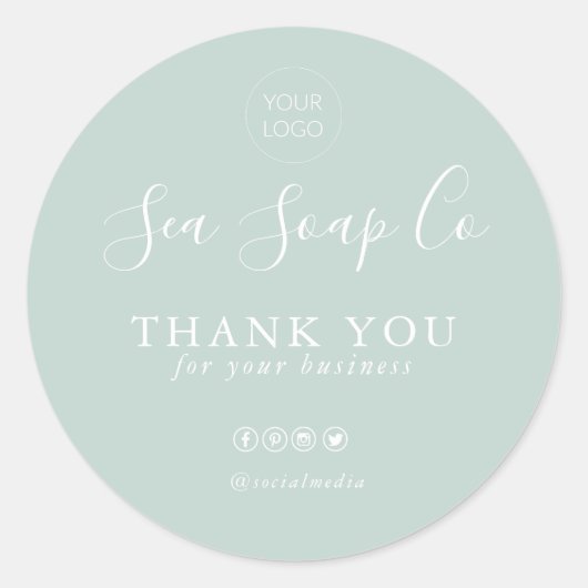 Sticker Merci | Entreprise (Devant)