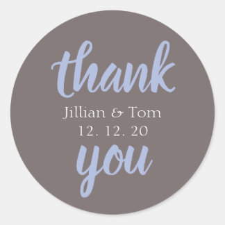 Sticker Merci Favor Wedding