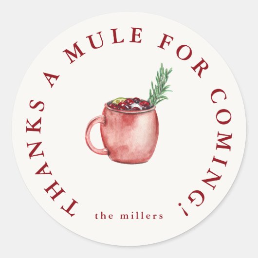 Sticker Merci Festif (Devant)