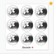 Merci Fleur Dessinée Minimaliste Moderne Grise