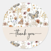 Sticker Merci fleur sauvage (Devant)