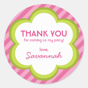 Sticker Merci Fleurs et Grilles